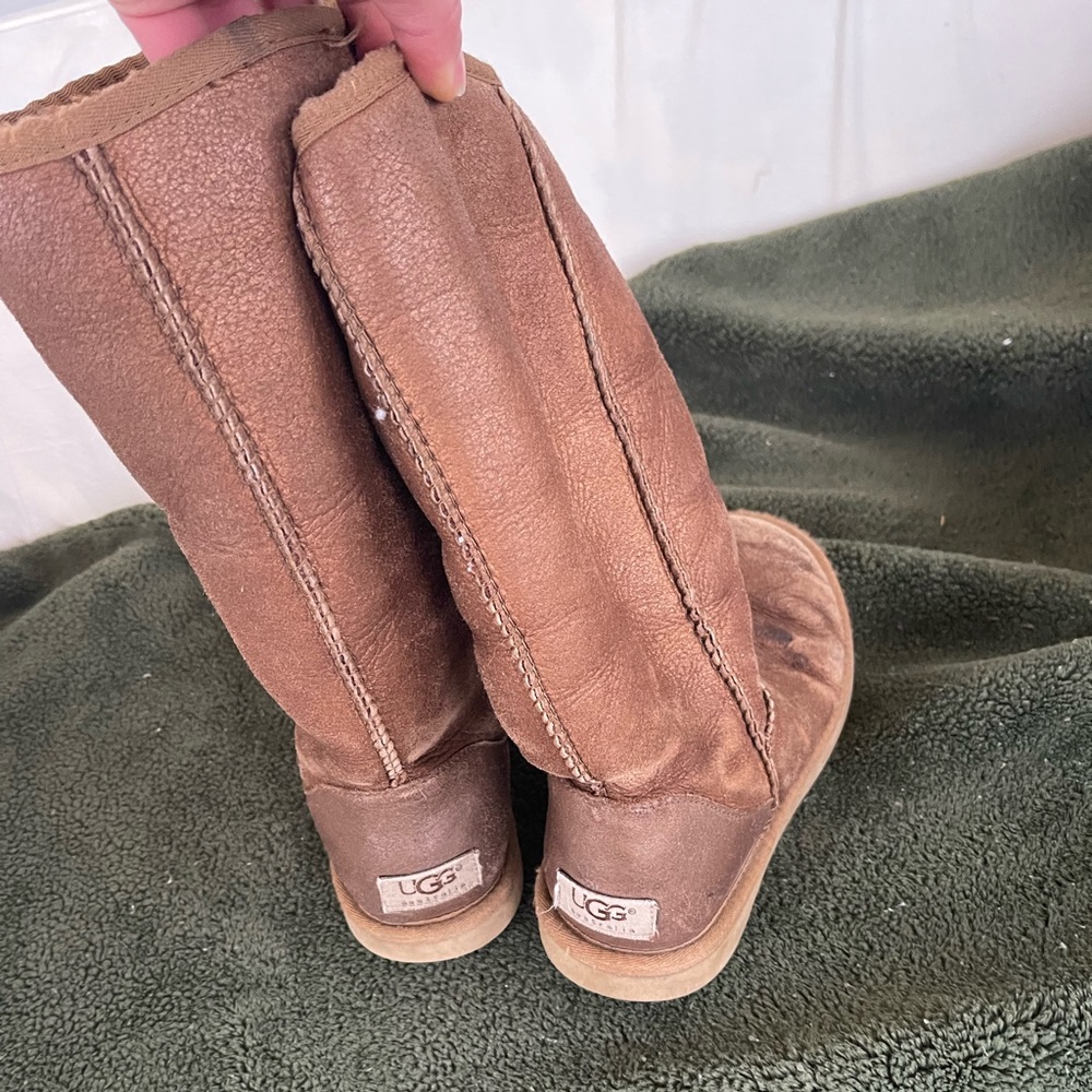 Copper gold Ugg boots size 7
